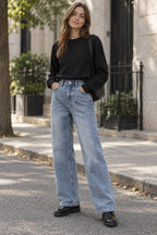 Baggy Jeans Pockets styled on a model