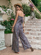 Tied Printed Tube Wide Leg Jumpsuit (11)