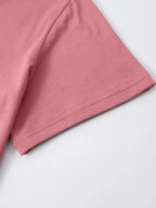 Graphic Round Neck Short Sleeve T-shirt (3)