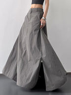 High Waist Slit Maxi Skirt (11)