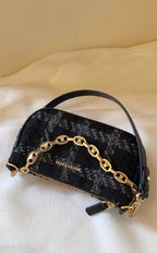 One-shoulder Crossbody Smoky Plaid Underarm Bag variant CJNS196295601AZ