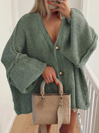 Oversized Knit Button Up Cardigan (6)
