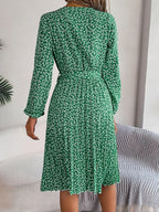 Ditsy Floral Tie Waist Pleated Dress (23)