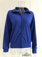 Full Size Ribbed Knit Zip-up Outerwear Plus (6)