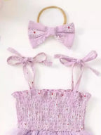 Children's Smocked Bodice Tulle Dress Headband (2)