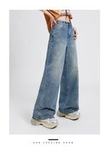 Wide Leg Jeans High Waist Baggy Straight Trousers photo 18