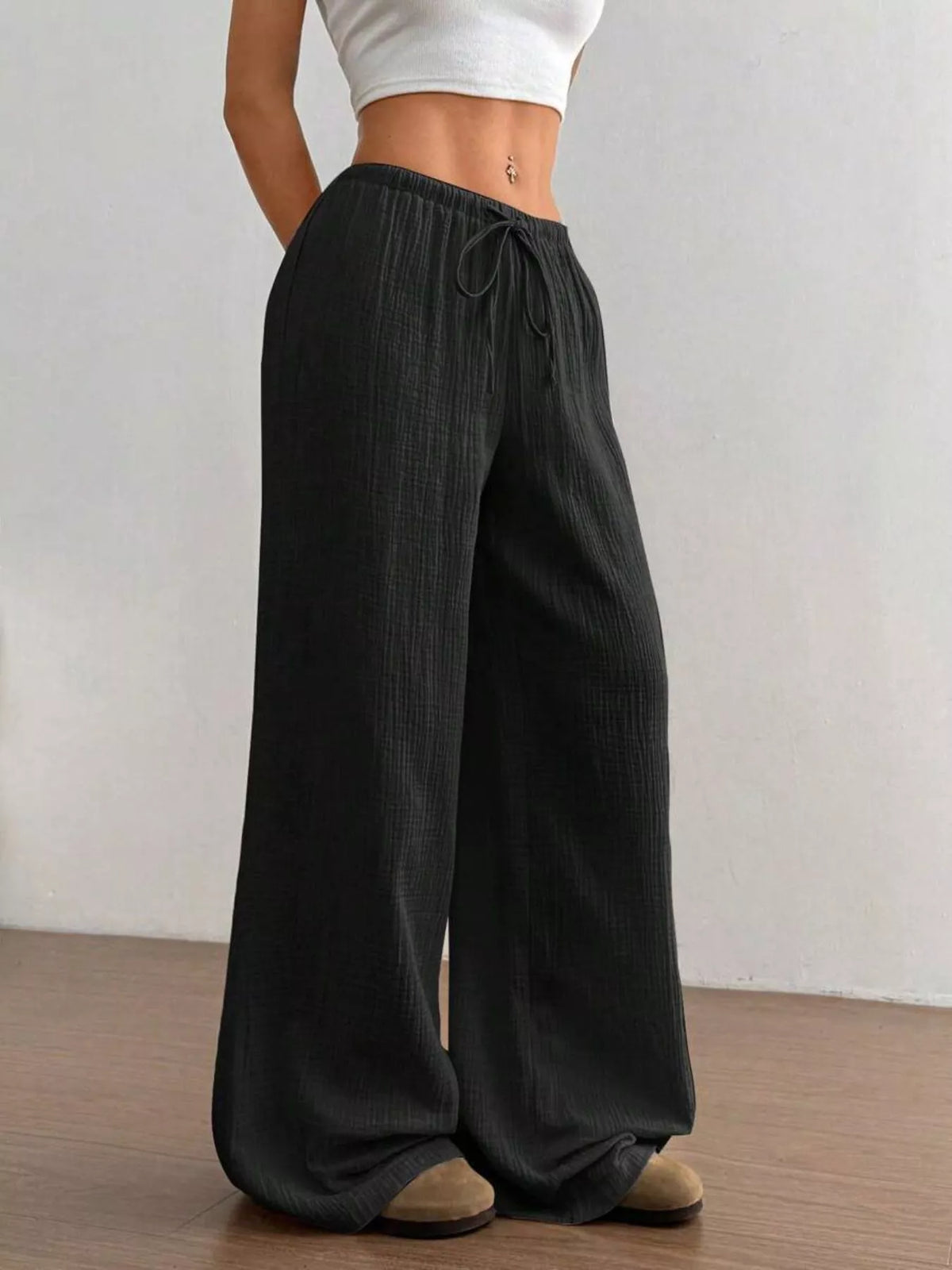 Wide-leg Drawstring Pants (24)