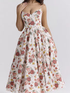 Sweetheart Neck A-line Midi Dress (17)