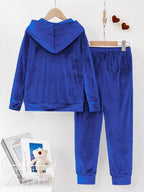 Full Size Velvet Hoodie Pants Set Plus (7)