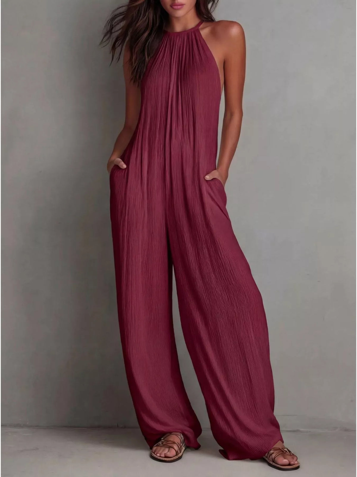Sleeveless Wide-leg Jumpsuit (3)