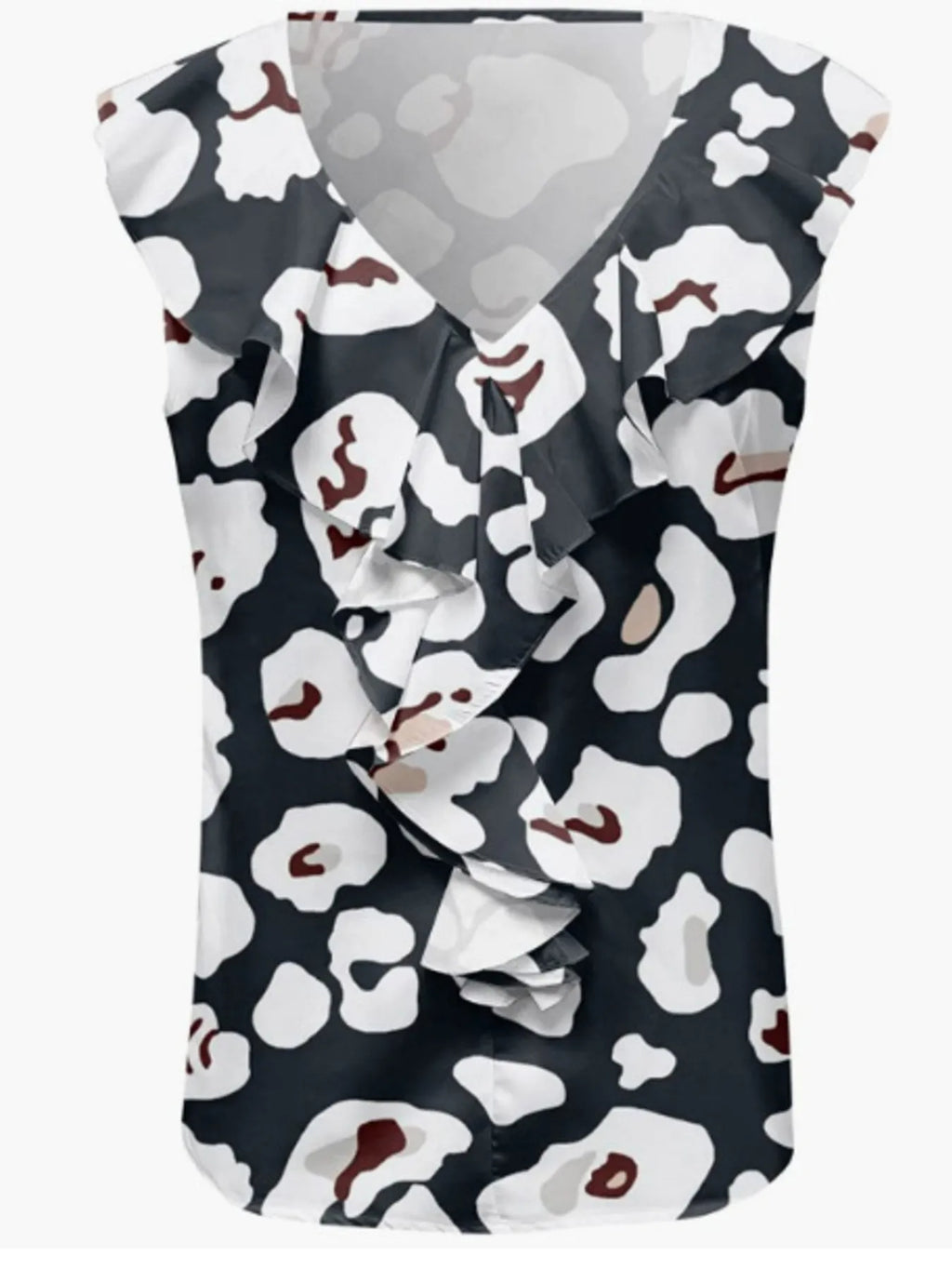 Printed V-neck Tank (6)
