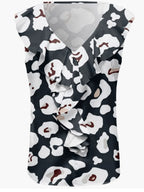 Printed V-neck Tank (6)