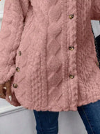 Full Size Button-down Hooded Outerwear Plus (31)