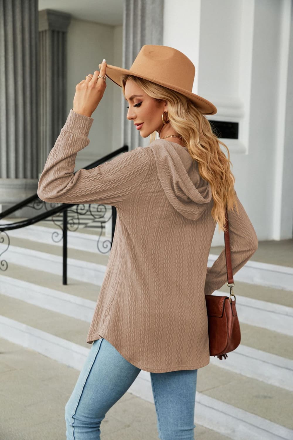 Long Sleeve Hooded Blouse (15)