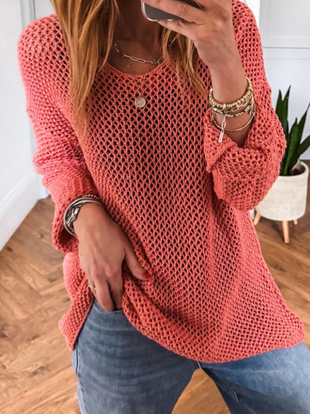 Lightweight Openwork Knit Cover Up (17)