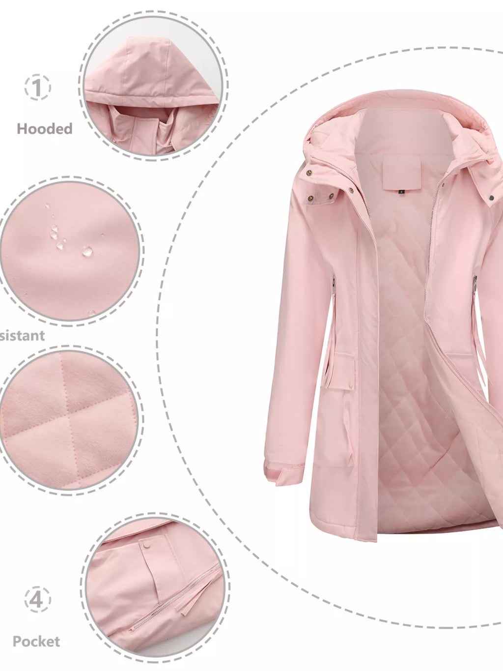 Full Size Zip Up Hooded Parka Outerwear Plus (31)