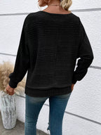 Relaxed Fit Ribbed Knit T-shirt (10)