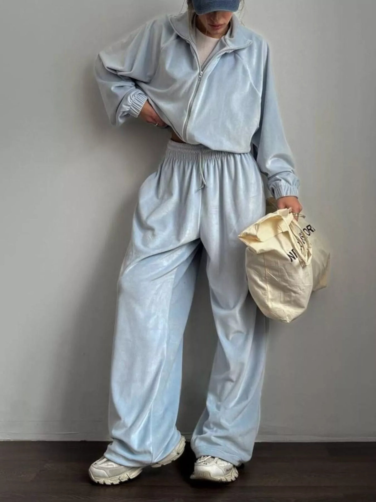 Zip-up Hoodie Joggers Set (17)