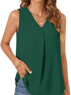 Full Size V-neck Sleeveless Tank Top Plus (23)