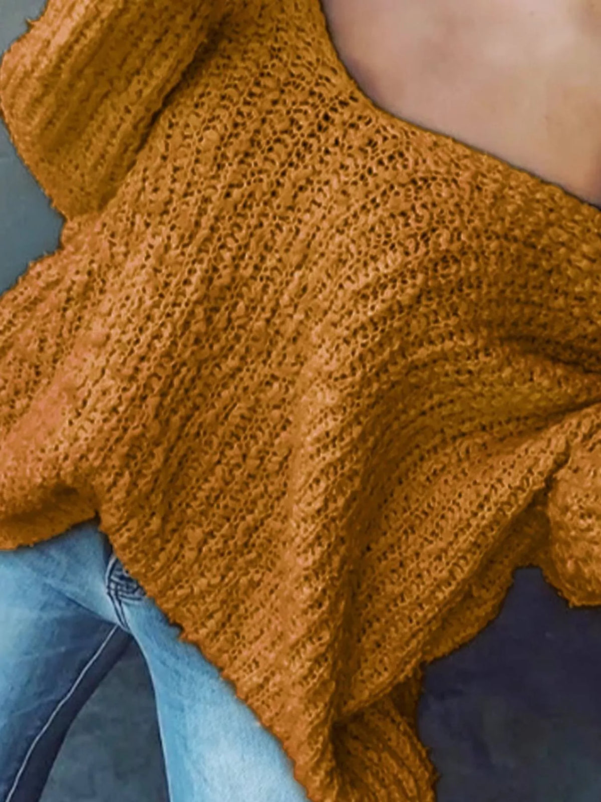 Loose Fit Long Sleeve Sweater (21)