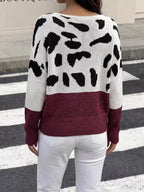 Full Size Leopard One Shoulder Sweater Plus (6)