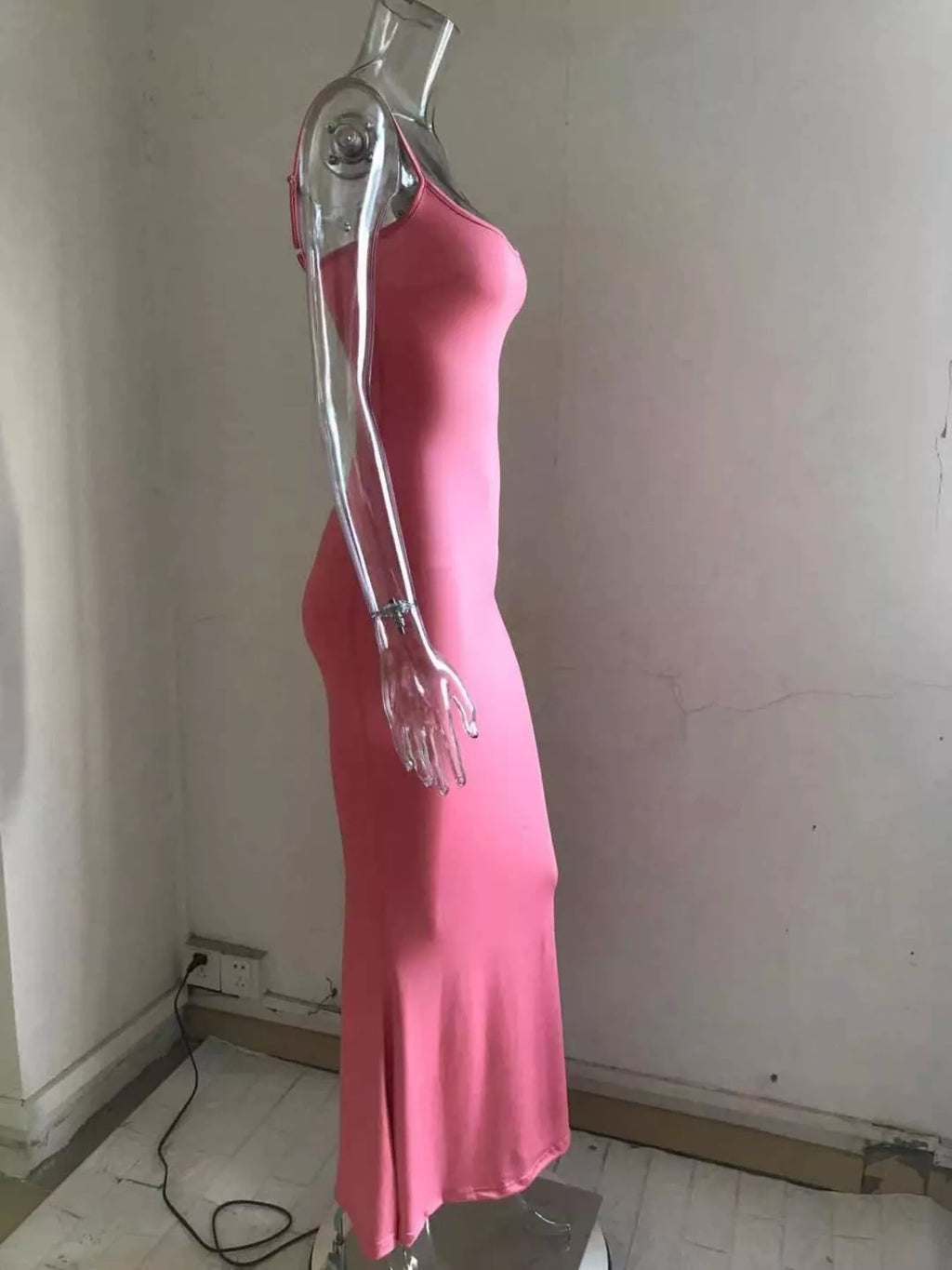 Spaghetti Strap Bodycon Maxi Dress (7)