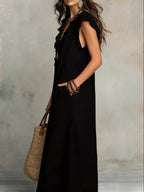 Ruffled V-neck Maxi Dress (3)