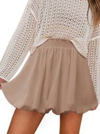 Frill Smocked Mini Skirt (9)