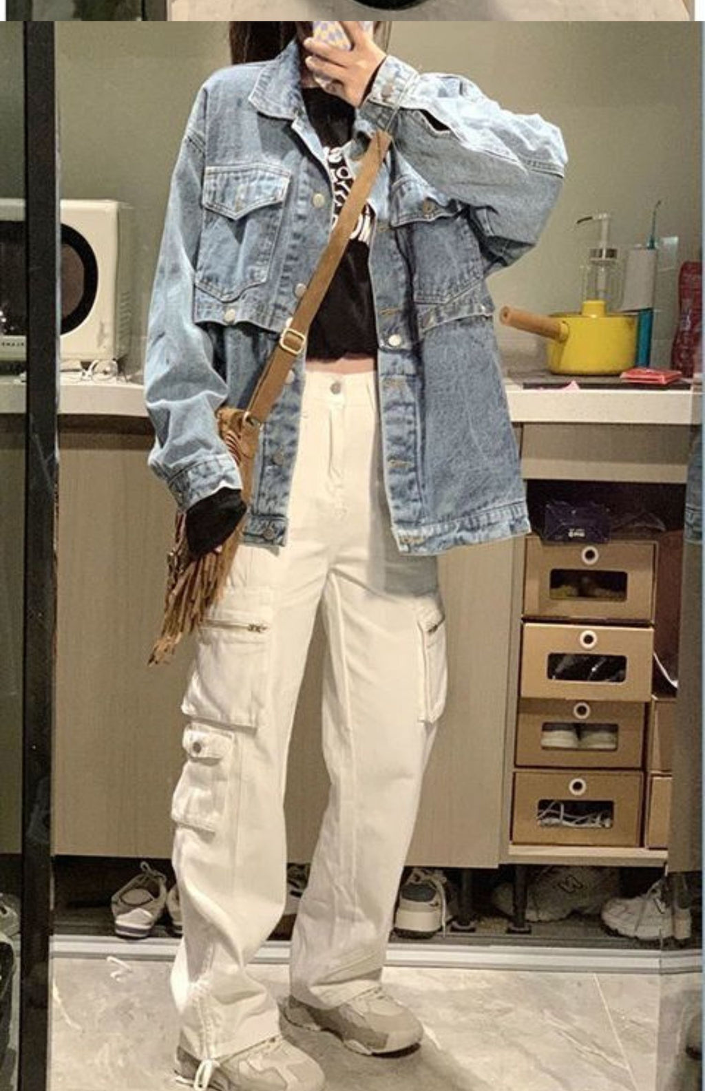 Vintage Denim Jacket Detachable Top photo 4