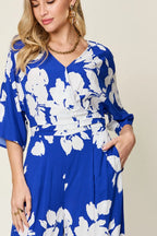 Full Size Printed Tie Back Wide Leg Jumpsuit (4)