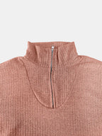 Full Size Quarter Zip Long Sleeve Top (23)