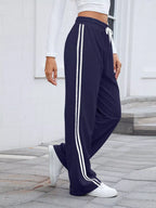 Side Striped Wide Leg Pants (18)