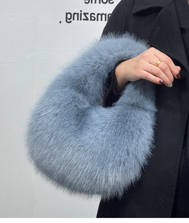Portable Fur Bag Fall Winter Popular photo 1