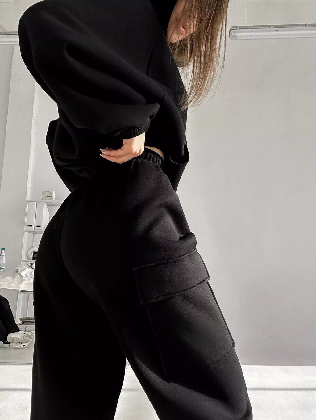 Kangaroo Pocket Hoodie Joggers Set (6)