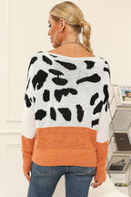 Full Size Two-tone Boat Neck Sweater (6)