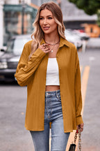 Slit Dropped Shoulder Longline Shirt (9)