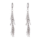 All-matching Silver Tassel Earrings photo 2