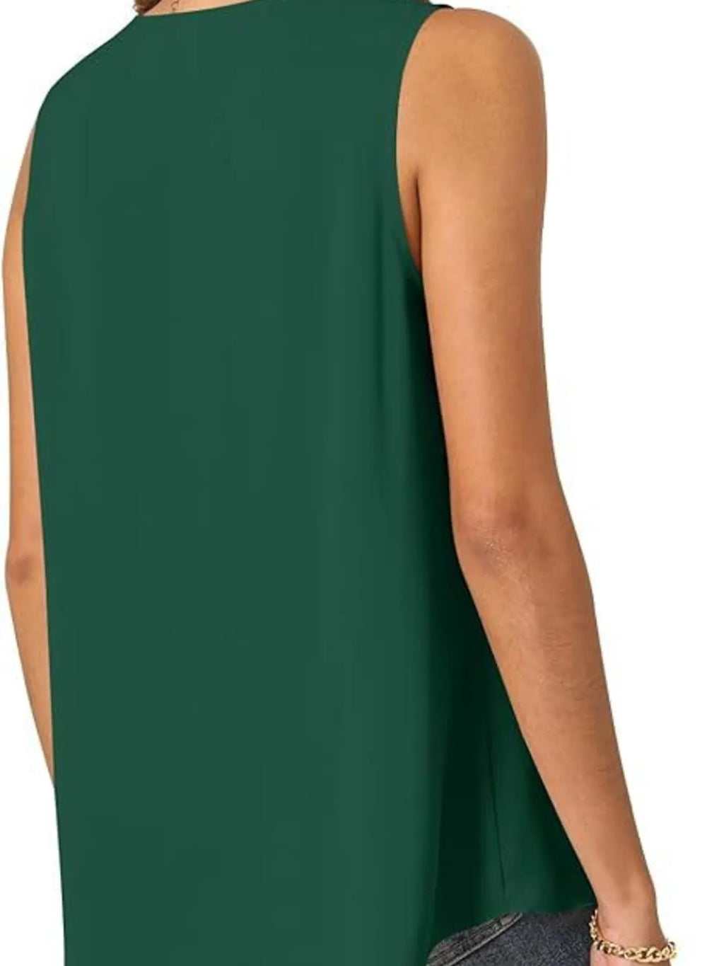 Full Size V-neck Sleeveless Tank Top Plus (24)