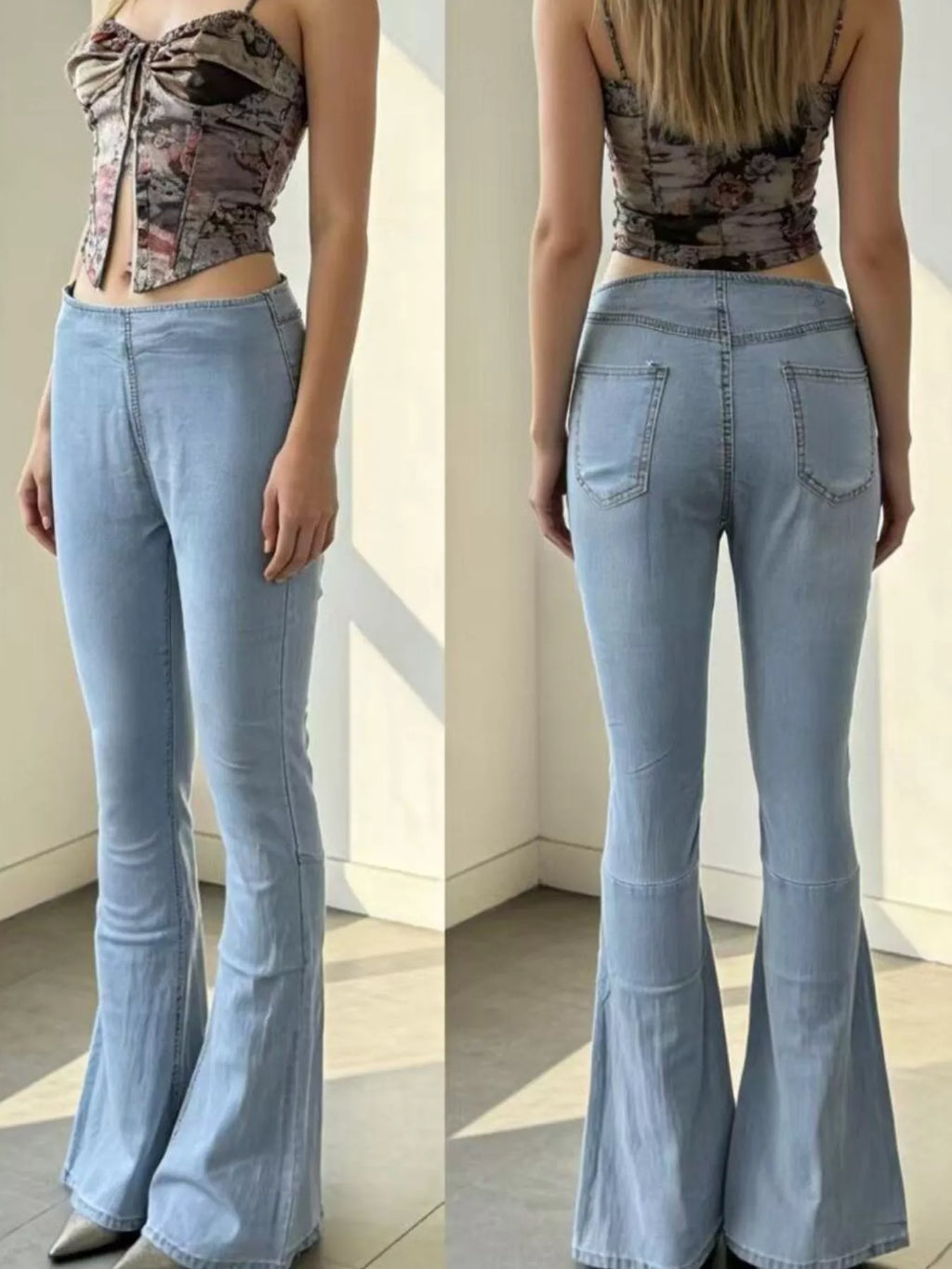 High-waisted Flare Jeans (9)