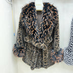 High-end Fur-and-fabric Faux Mink Coat photo 2