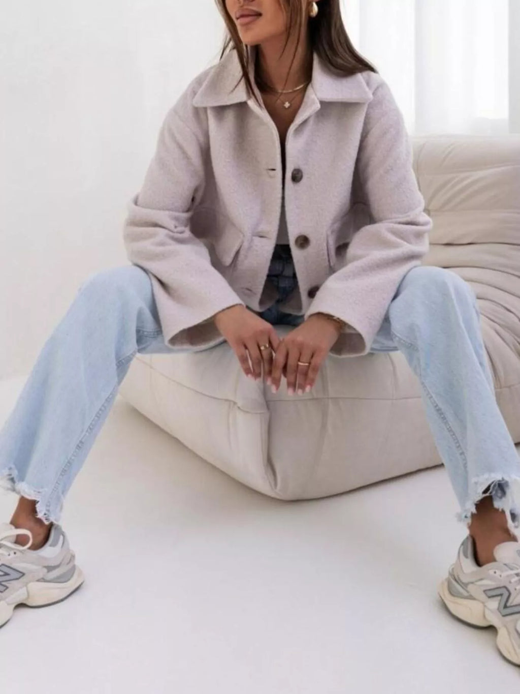 Button-down Long Sleeve Outerwear (3)