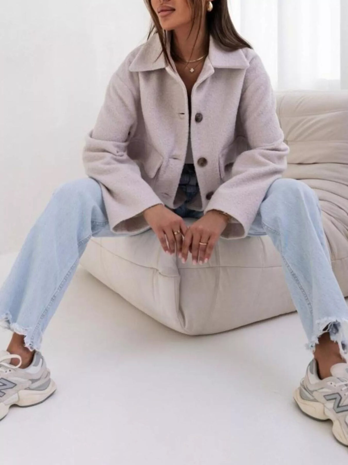Button-down Long Sleeve Outerwear (3)