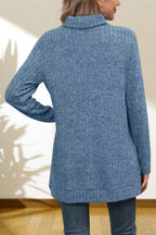 Turtleneck High Low Top (20)