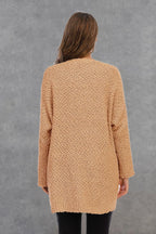 Pocketed Open Front Long Sleeve Cardigan (18)
