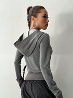 Zip-up Long Sleeve Hoodie (2)