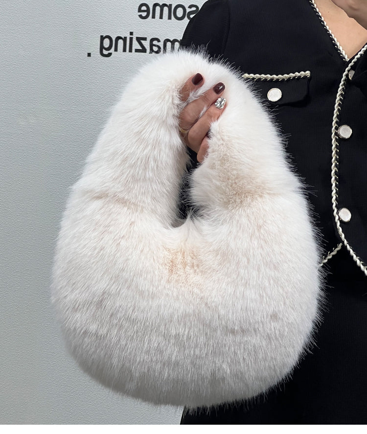Portable Fur Bag Fall Winter Popular photo 16