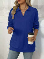 Johnny Collar Drop Shoulder Long Sleeve Sweatshirt (22)