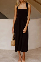 Crisscross Smocked Wide Strap Dress (13)