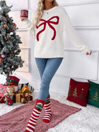 Bow Round Neck Sweater (5)