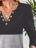 Notched Long Sleeve T-shirt (2)